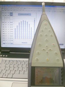 medición acústica sonómetro